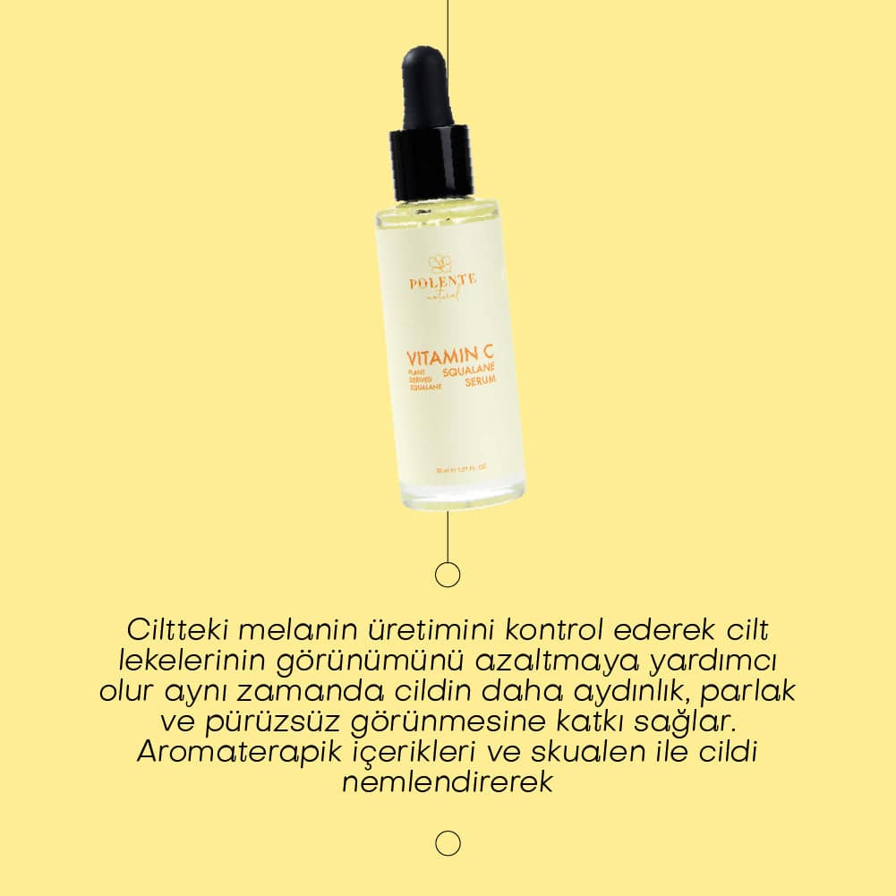 C VİTAMİN &  SQUALANE SERUM - Aydınlatıcı Leke Serumu (C Vitamini Kompleksi) (30 ml)
