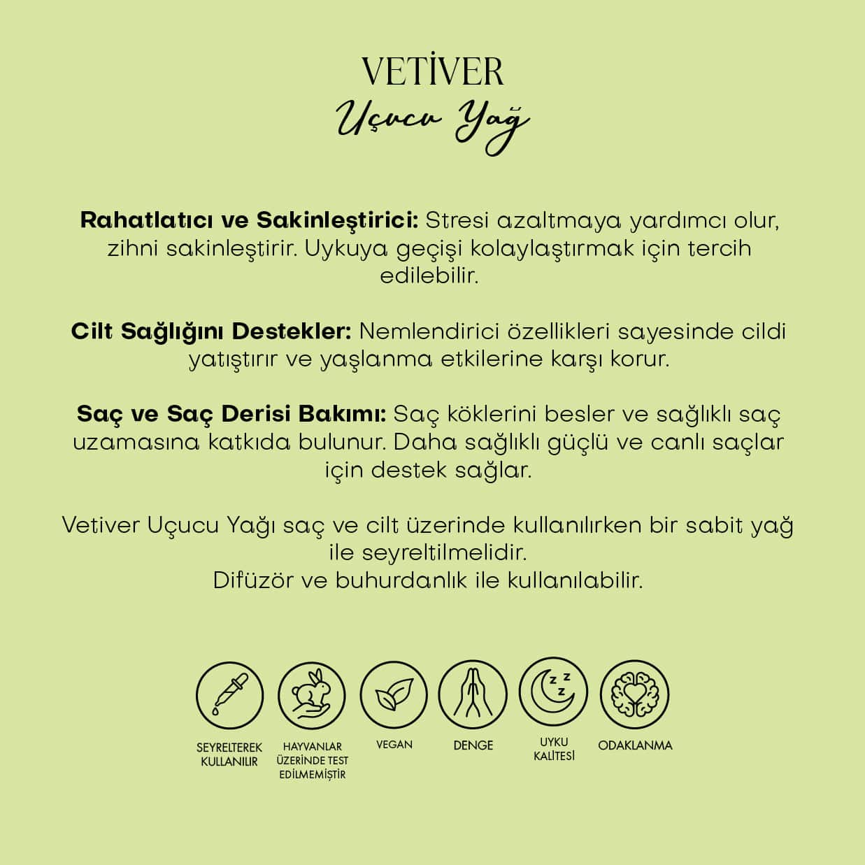 Vetiver Uçucu Yağı (5 ml)
