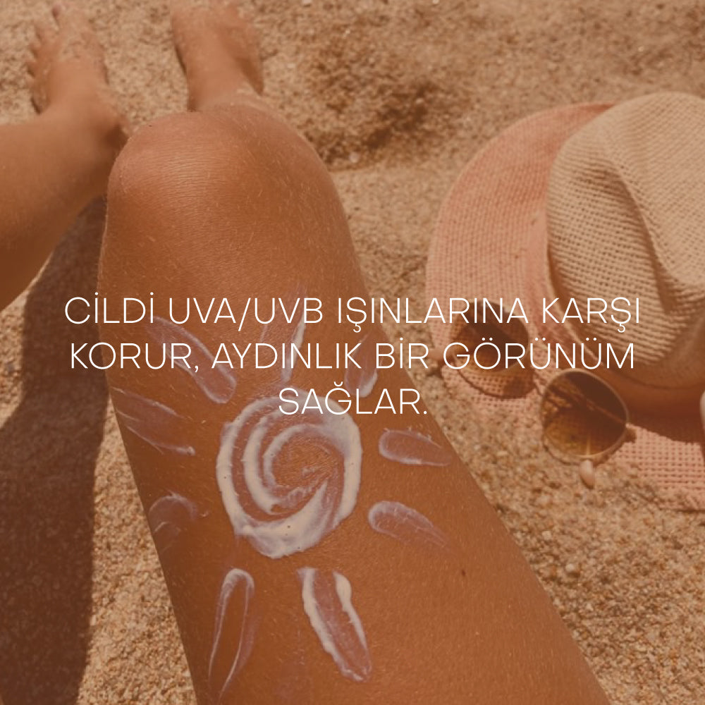 50+ SPF Brightening Sunscreen - 50+ SPF Aydınlatıcı Güneş Kremi %100 Mineral Filtre (50 ml)