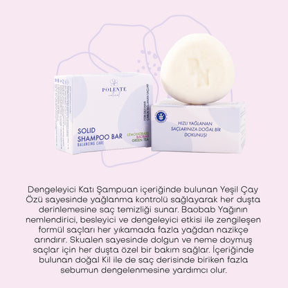 Dengeleyici Katı Şampuan / Yağlı Saçlar (110 gr)