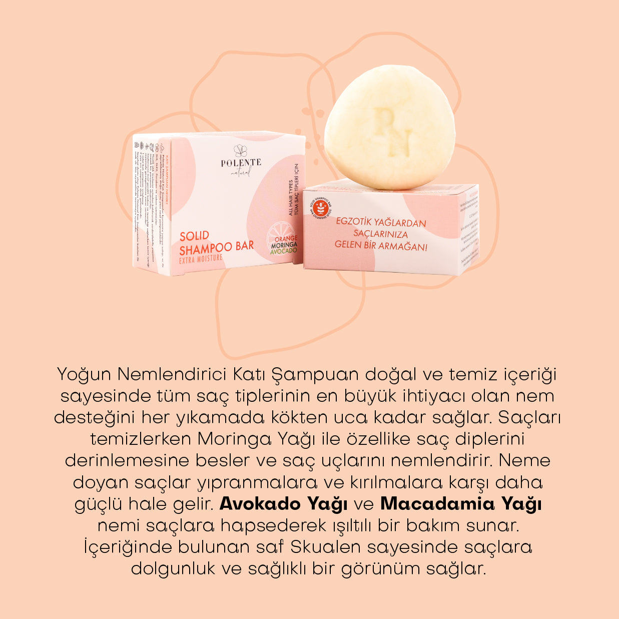 Intensive Moisturizing Solid Shampoo / All Hair Types (110 gr)