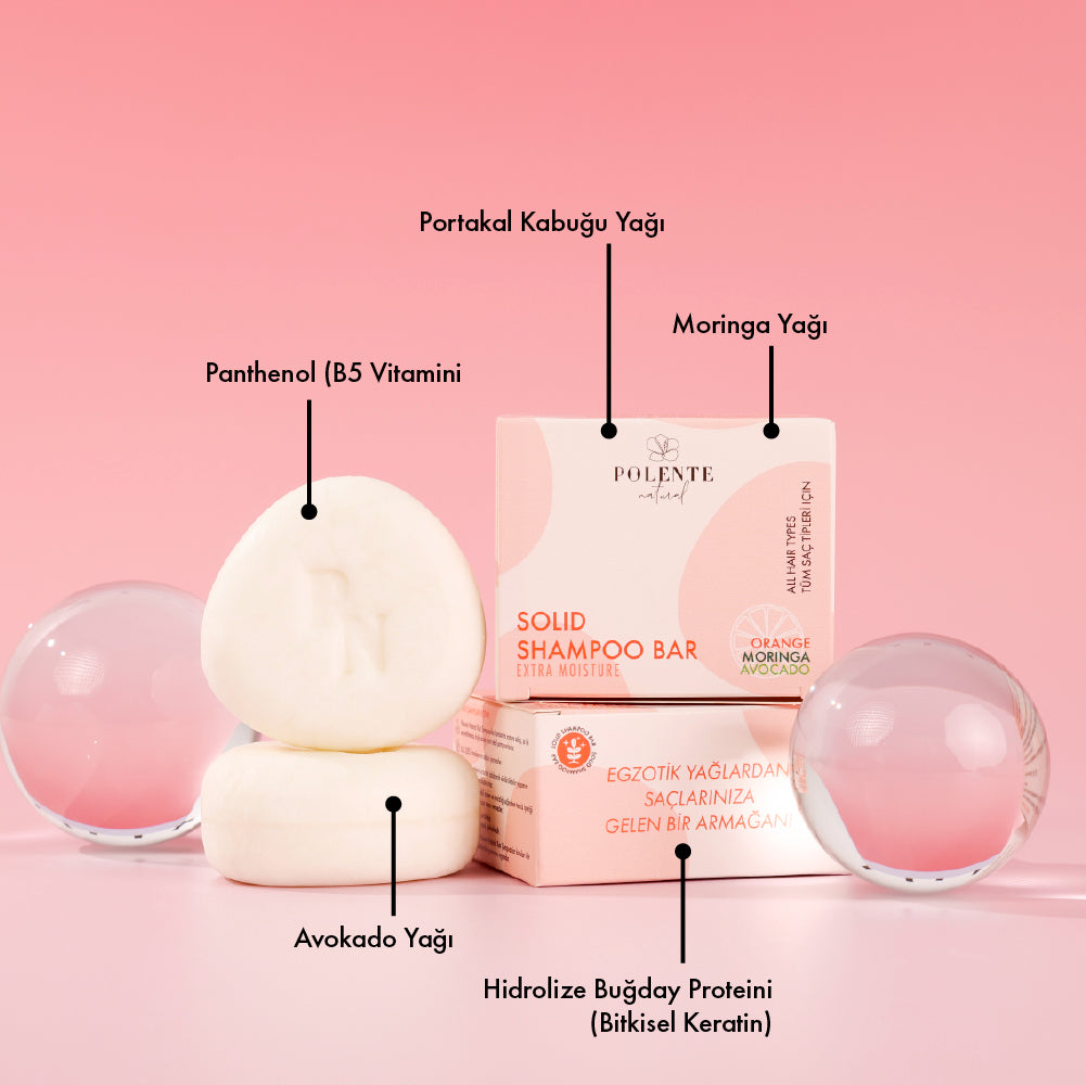 Intensive Moisturizing Solid Shampoo / All Hair Types (110 gr)
