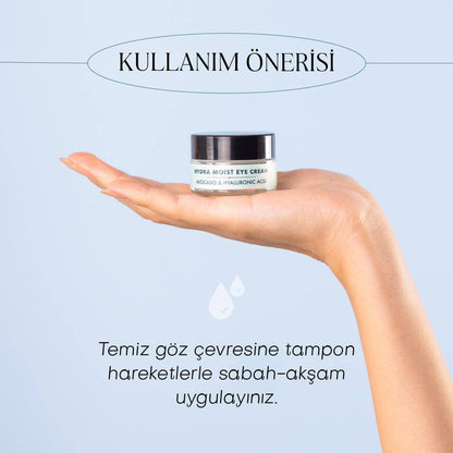 HYDRA MOIST EYE CREAM- Avokado &amp; Hyalüronik Asit Nemlendirici Göz Kremi (20 ml)