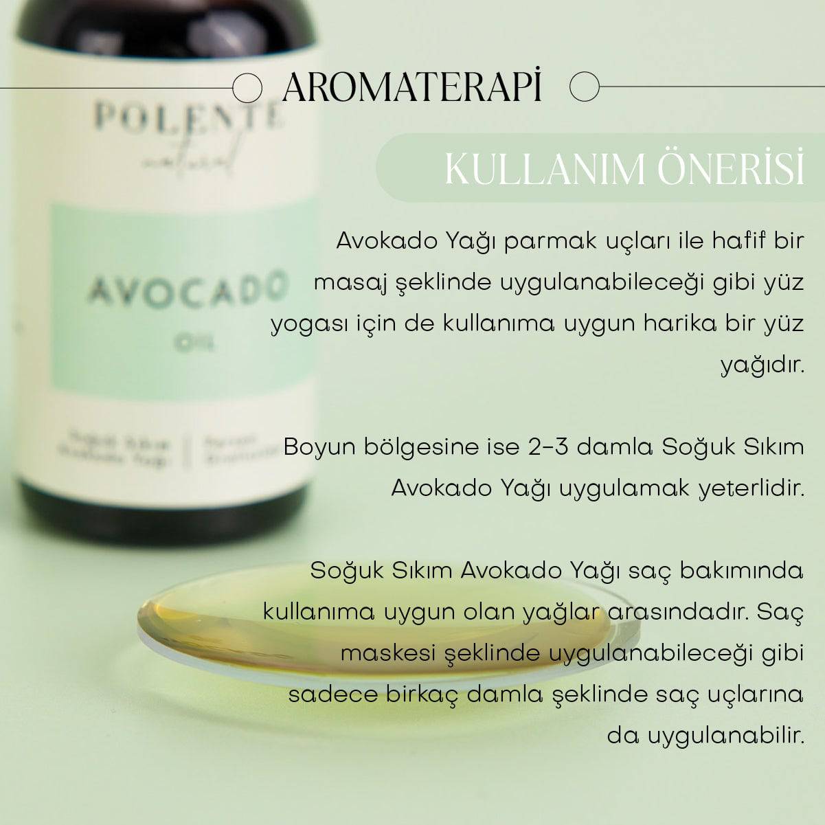 Avokado Yağı - Soğuk Sıkım (50 ml)