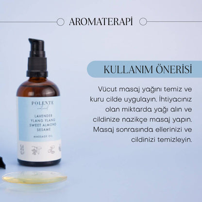 Lavanta &amp; Ylang Ylang Sakinleştirici Masaj Yağı (100 ml)