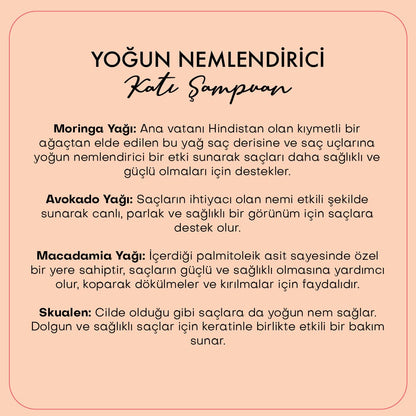 Yoğun Nemlendirici Katı Şampuan / Tüm Saç Tipleri (110 gr)
