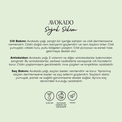 Avokado Yağı - Soğuk Sıkım (50 ml)