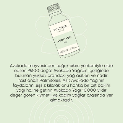 Avokado Yağı - Soğuk Sıkım (50 ml)