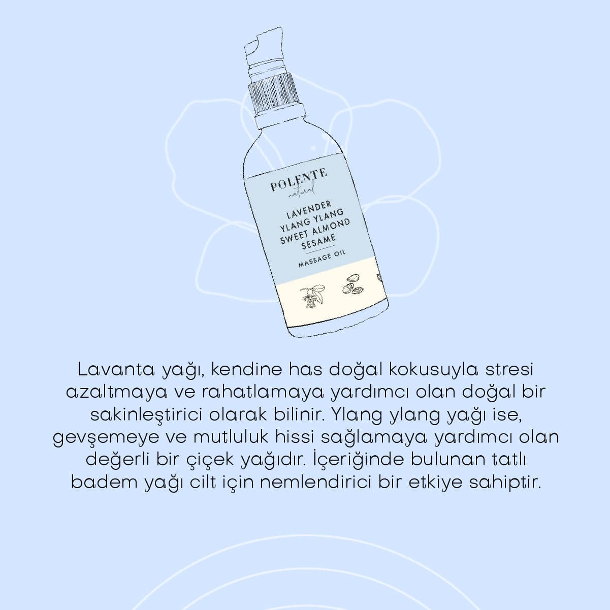 Lavanta &amp; Ylang Ylang Sakinleştirici Masaj Yağı (100 ml)