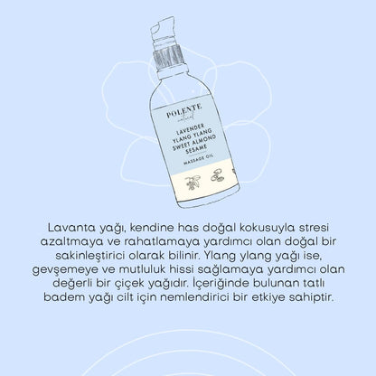 Lavanta &amp; Ylang Ylang Sakinleştirici Masaj Yağı (100 ml)