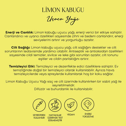 Limon Kabuğu Uçucu Yağı (10 ml)
