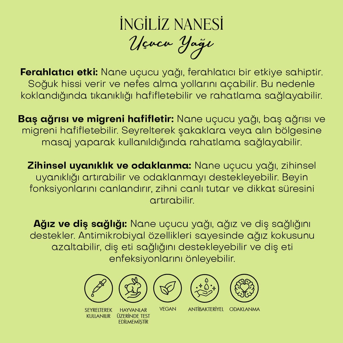 Nane Uçucu Yağı &amp; Nane Suyu - %100 Saf Seri