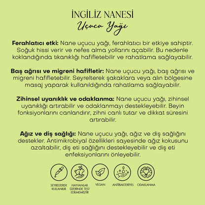 Nane Uçucu Yağı &amp; Nane Suyu - %100 Saf Seri