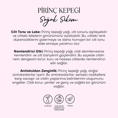 Pirinç Kepegi Yağı - Soğuk Sıkım (30 ml)