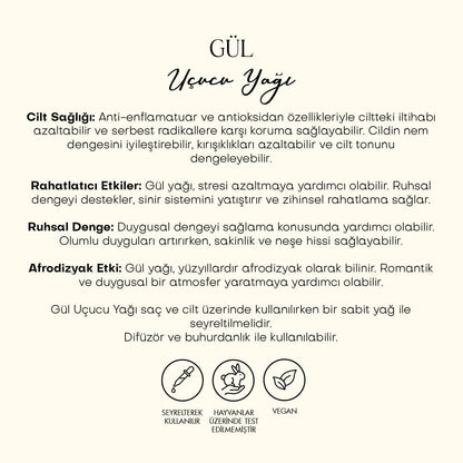 Gül Uçucu Yağı &amp; Gül Suyu - %100 Saf Seri
