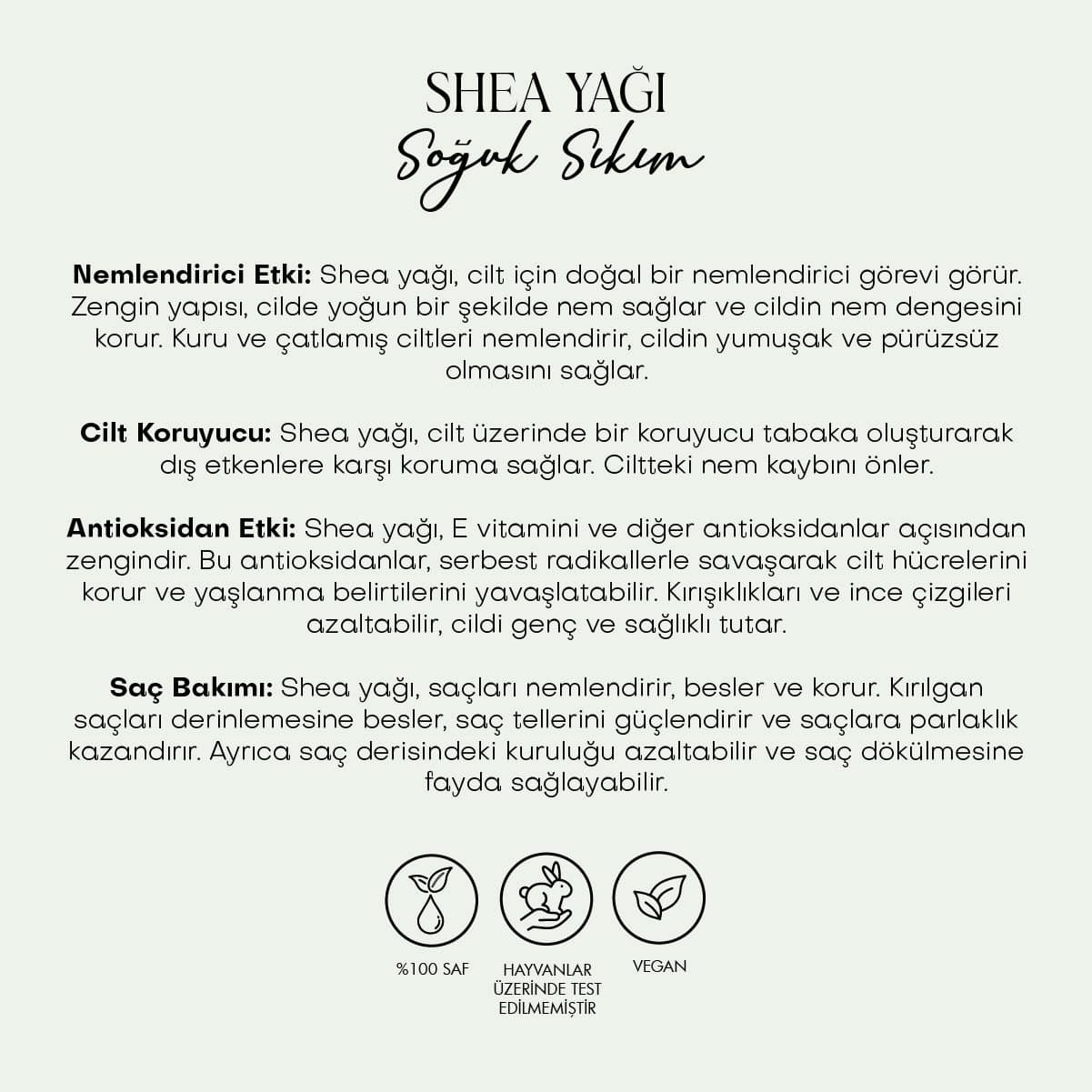 Shea Butter - Soğuk Sıkım (50 ml)