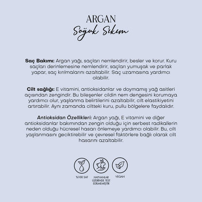 Argan Yağı - Soğuk Sıkım (50 ml)