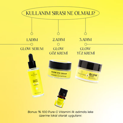 GLOW CREAM - Vitamin C &amp; Arbutin İçeren Aydınlatıcı Leke Kremi (50 ml)