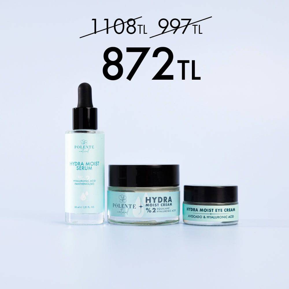 HYDRA MOIST SERİSİ - Hyalüronik Asit Nemlendirici, Dolgunlaştırı Bakım Seti