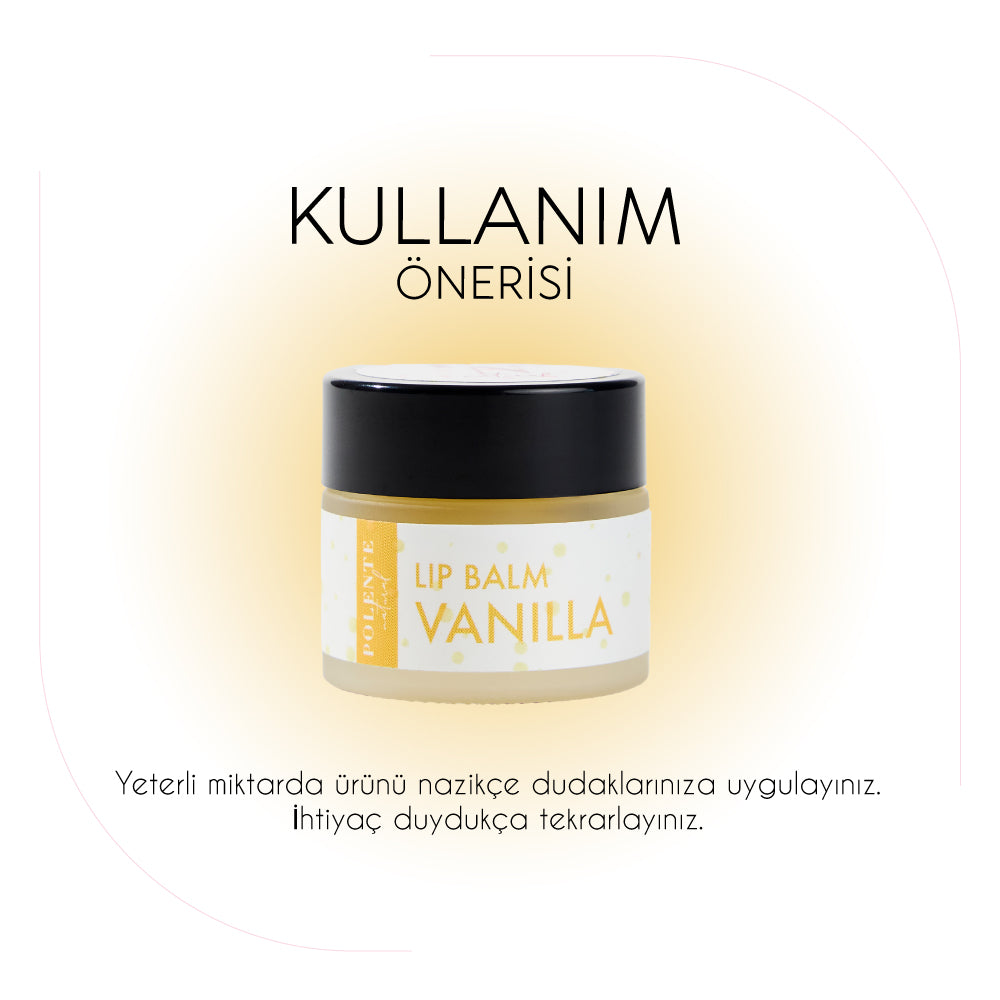 Vanilyalı Lip Balm - Nemlendirici Dudak Kremi (10 ml)