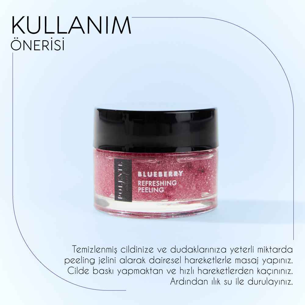 Squalane Tazeleyici Peeling kavanoz ve doku detayı — haftalık siyah nokta bakımı