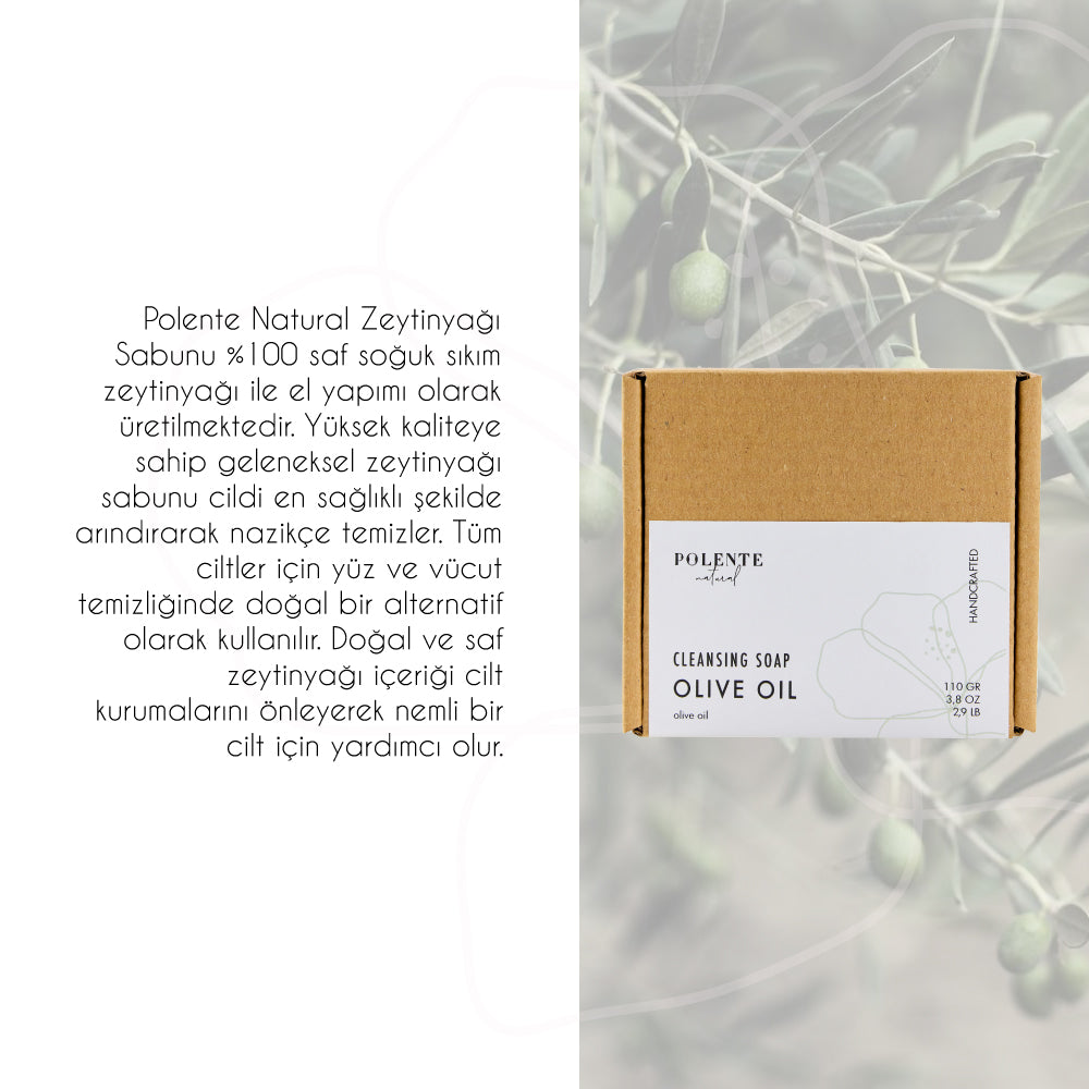 %100 Saf Zeytinyağı Sabunu - Kastil Sabunu (110 gr)
