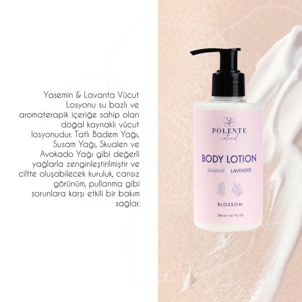 Body Lotion - Jasmine & Lavender (200 ml) - Polente Natural