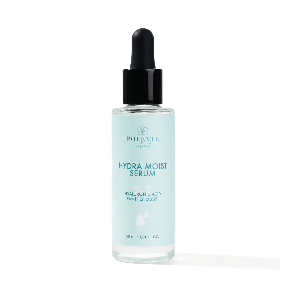 Hydra Moist Serum 30 ml — %2 Hyalüronik Asit, Panthenol ve Beta-Glucan nemlendirici serum şişesi