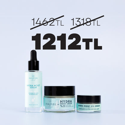 HYDRA MOIST SERİSİ - Hyalüronik Asit Nemlendirici, Dolgunlaştırı Bakım Seti