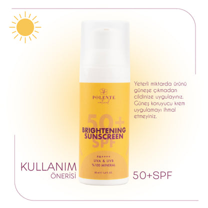 50+ SPF Brightening Sunscreen - 50+ SPF Brightening Sunscreen 100% Mineral Filter (50 ml)