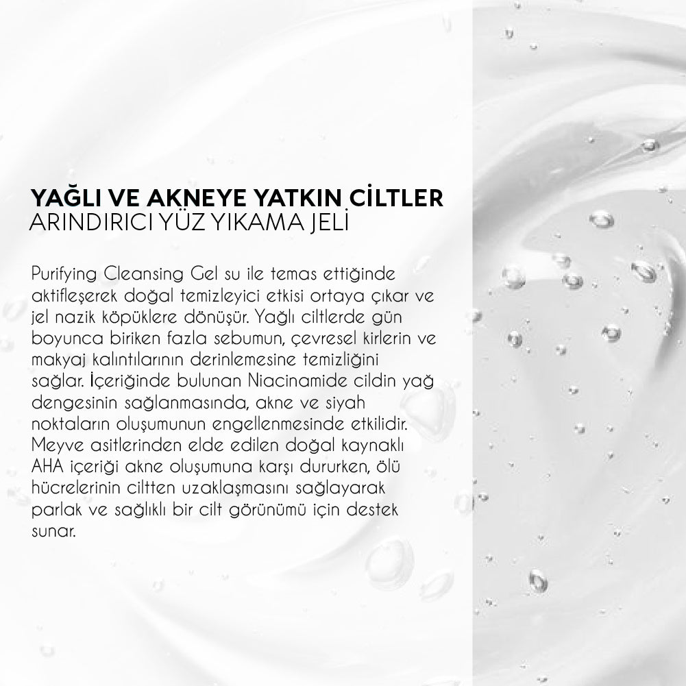 Purifying Cleansing Gel Arındırıcı Yüz Yıkama Jeli / Yağlı ve Akneye Yatkın Ciltler (200 ml)