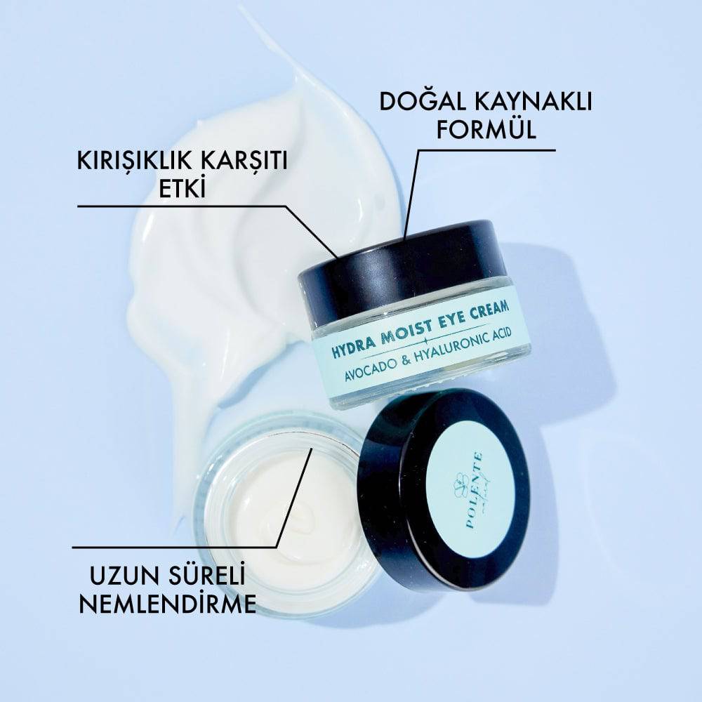 HYDRA MOIST EYE CREAM- Avokado &amp; Hyalüronik Asit Nemlendirici Göz Kremi (20 ml)