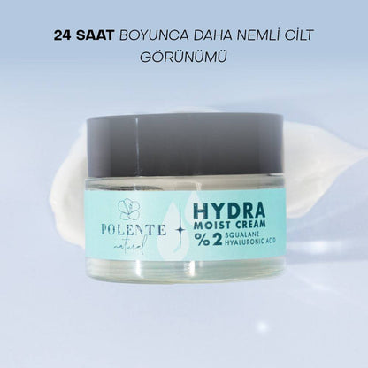 HYDRA MOIST CREAM - Hyalüronik Asit &amp; Skualen İçeren Nemlendirici Krem (50 ml)