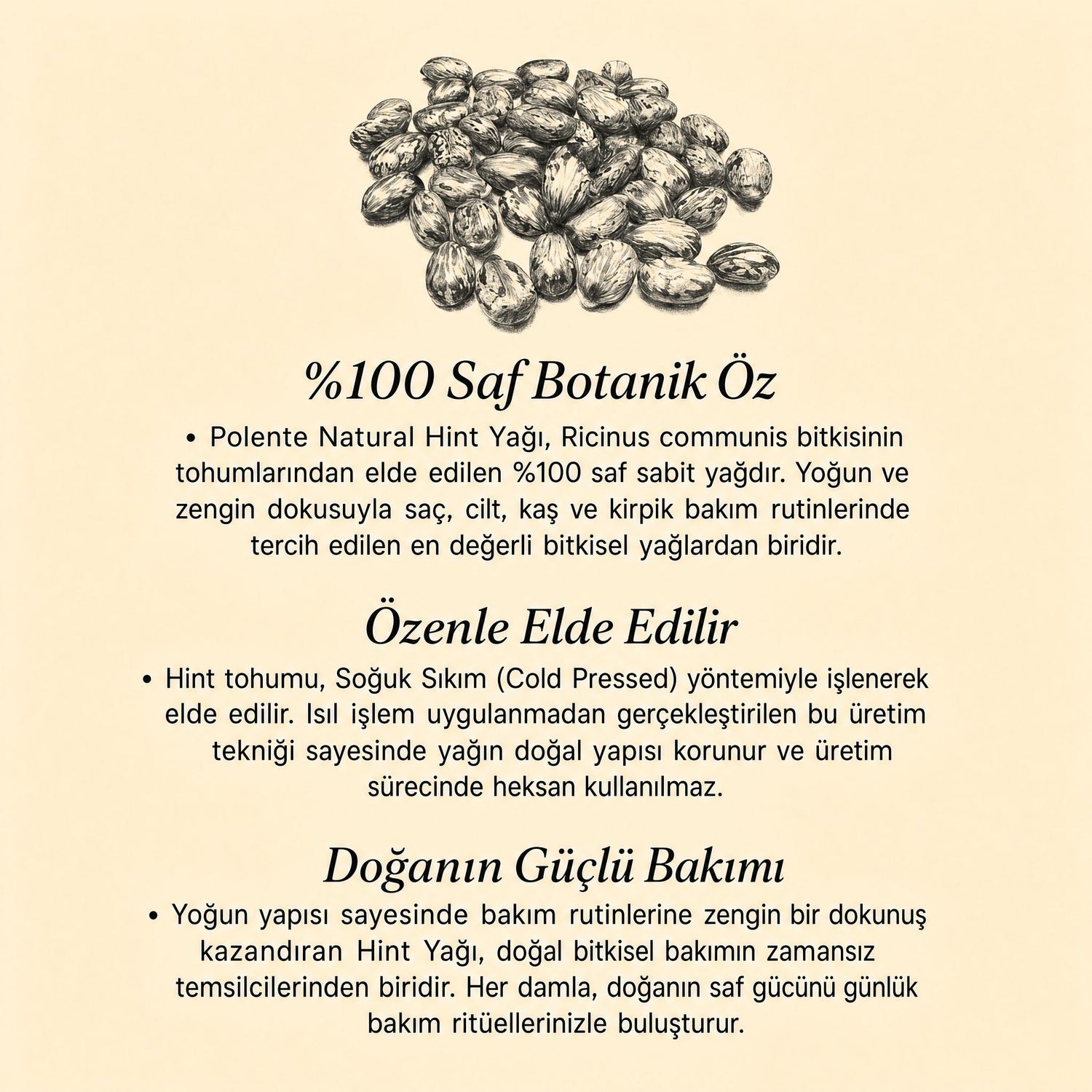 Castor Oil - Cold Pressed (50 ml)