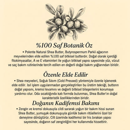 Shea Butter - Soğuk Sıkım (50 ml)