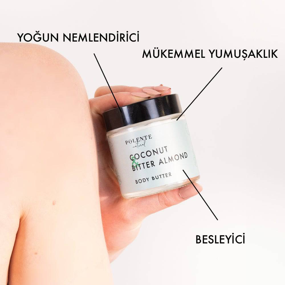 Hindistan Cevizi &amp; Acı Badem Body Butter / Yoğun Vücut Nemlendiricisi (100 ml)