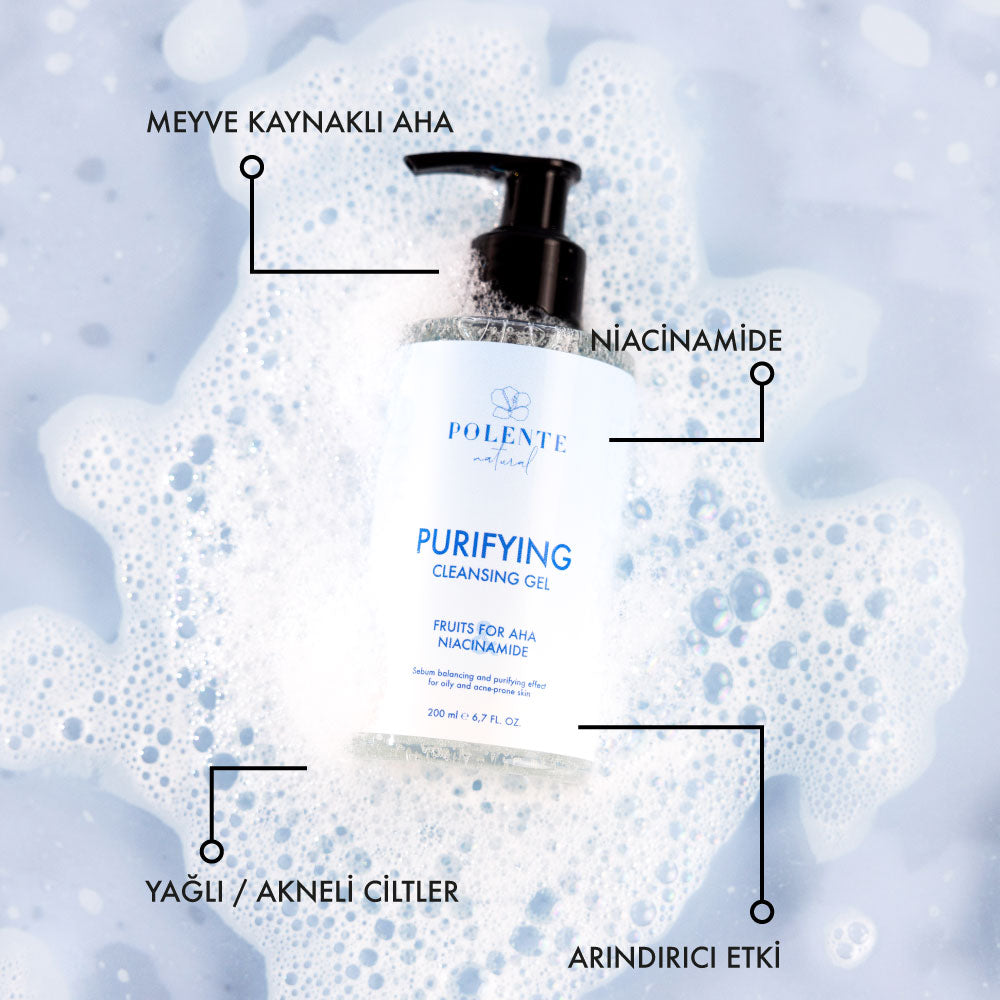 Purifying Skin Cleansing Set - Oily and Acne Prone Skin AHA and Niacinamide