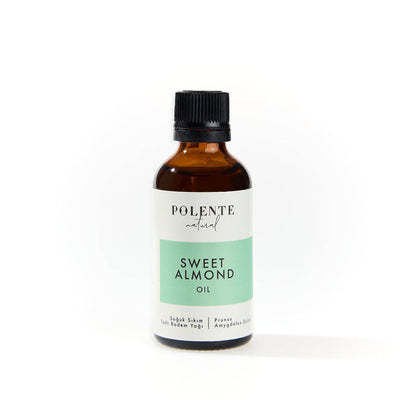 Tatlı Badem Yağı Soğuk Sıkım 50 ml — Prunus Amygdalus Dulcis %100 saf bitkisel bakım yağı cam şişe