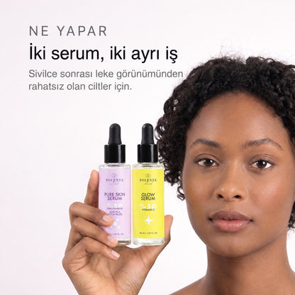 Akne &amp; Leke Kampanyalı Serum Seti — iki serum, iki ayrı iş