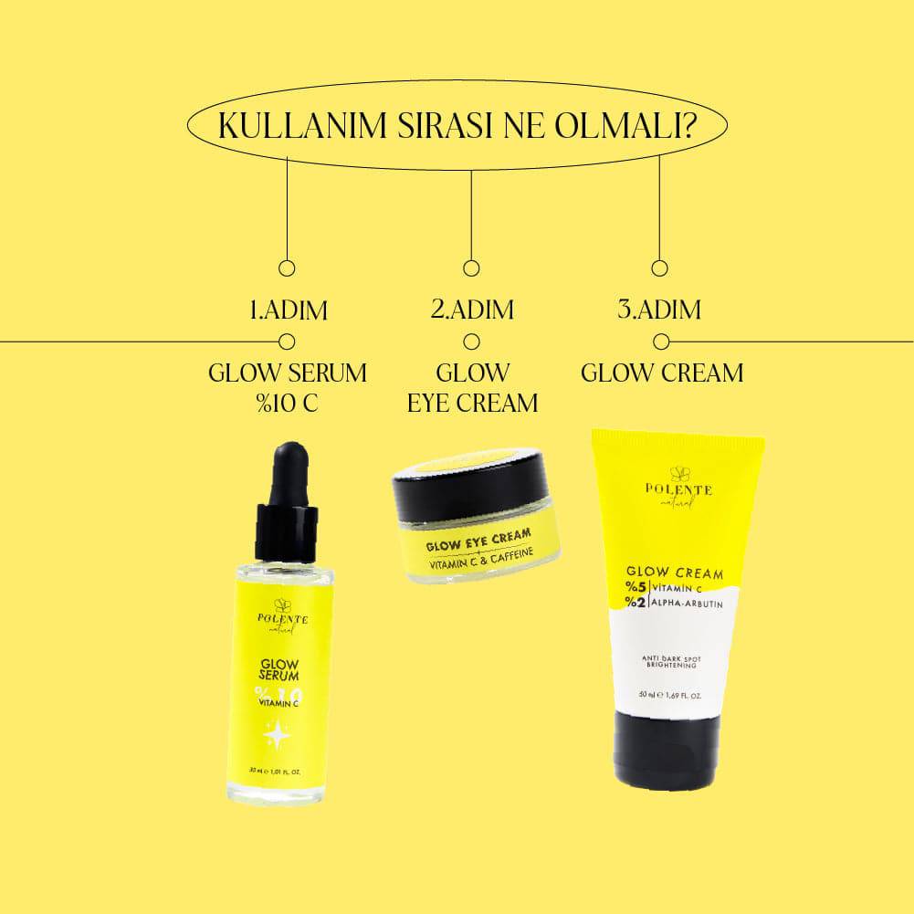 GLOW EYE CREAM- Vitamin C &amp; Kafein İçeren Canlandırıcı Göz Kremi (20 ml)