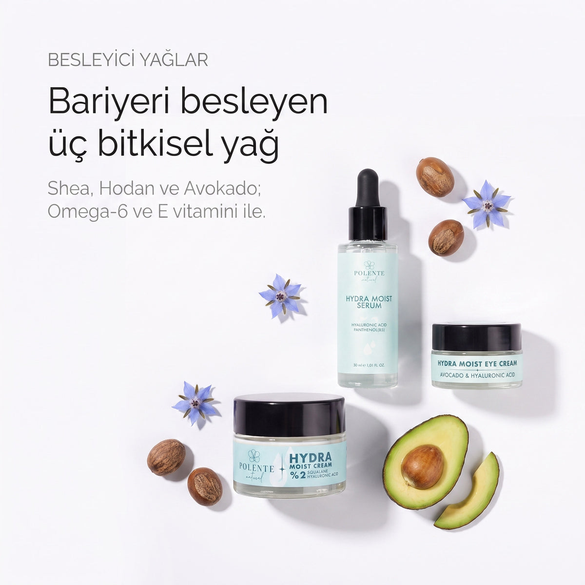 HYDRA MOIST SERİSİ — Bariyeri besleyen üç bitkisel yağ