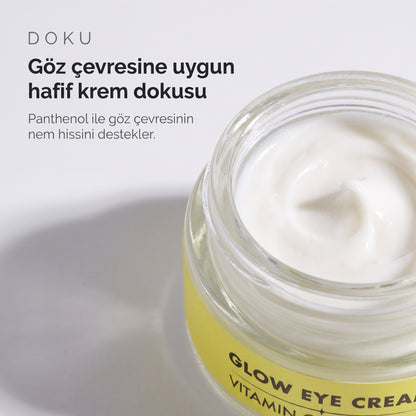 GLOW EYE CREAM 20 ml — Göz çevresine uygun hafif krem dokusu