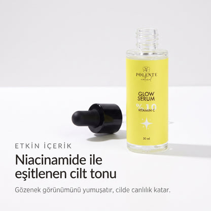 GLOW SERUM 30 ml — Niacinamide ile eşitlenen cilt tonu