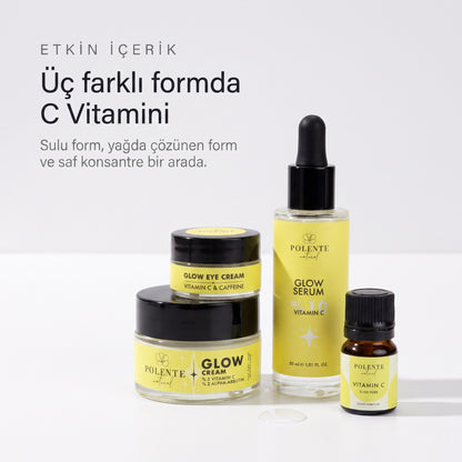 GLOW SERİSİ BAKIM SETİ — Üç farklı formda C Vitamini