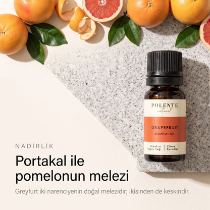 Greyfurt Uçucu Yağı — portakal ile pomelonun doğal melezi; ikisinden de keskin