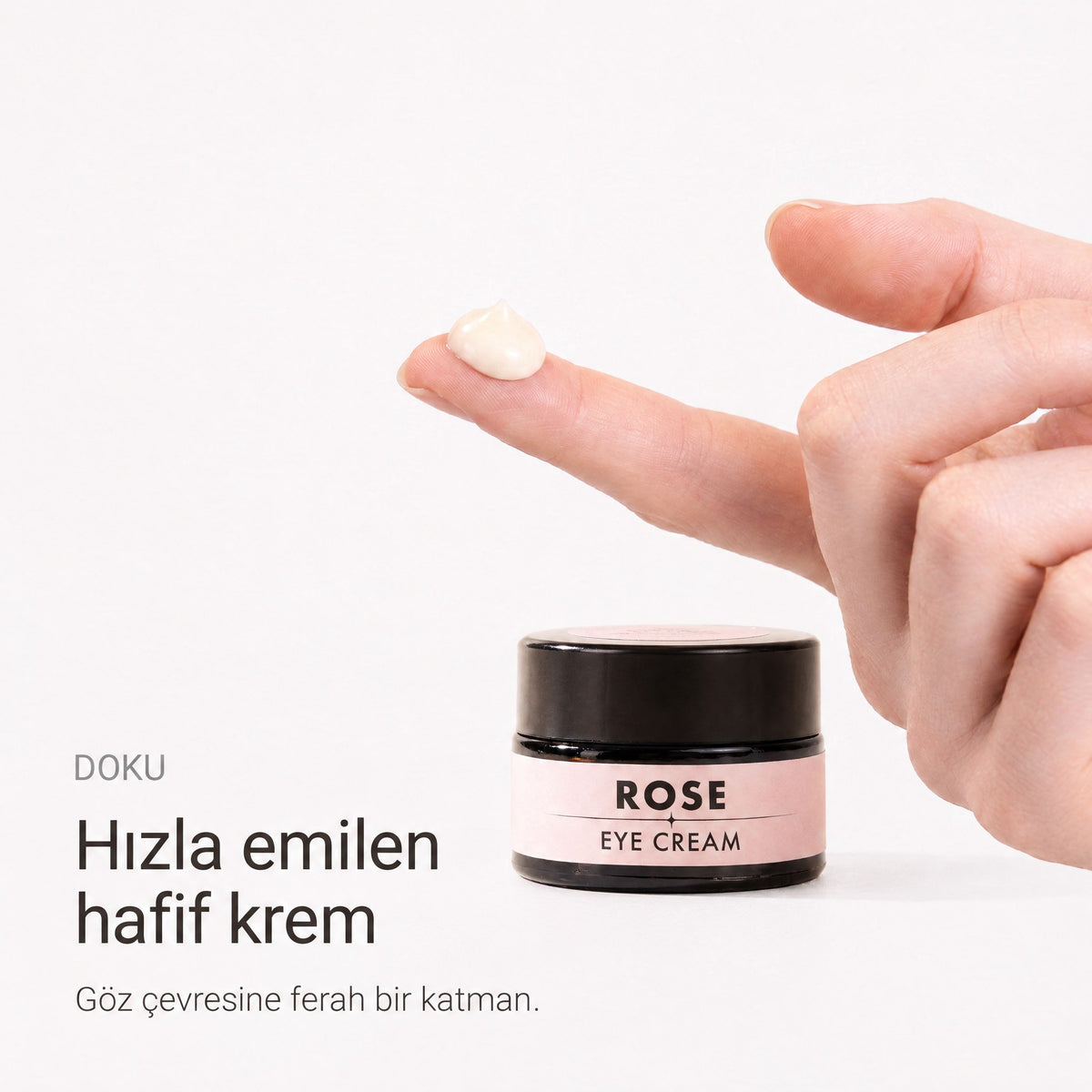 Gül Canlandırıcı Göz Kremi 20 ml — hızla emilen hafif krem dokusu