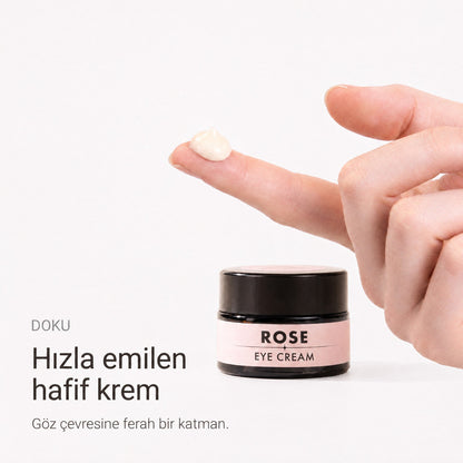 Gül Canlandırıcı Göz Kremi 20 ml — hızla emilen hafif krem dokusu