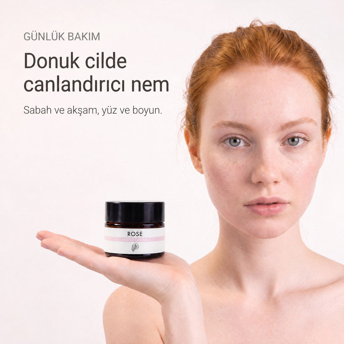 Gül Canlandırıcı Yüz Kremi 50 ml — donuk cilde günlük canlandırıcı nem