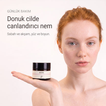 Gül Canlandırıcı Yüz Kremi 50 ml — donuk cilde günlük canlandırıcı nem