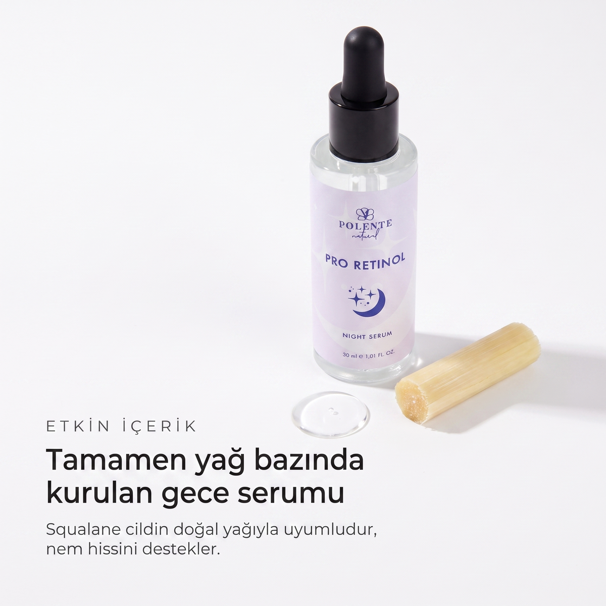 PRO RETİNOL NIGHT SERUM 30 ml — Tamamen yağ bazında kurulan gece serumu